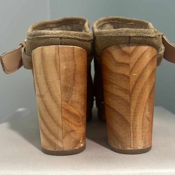 Steve Madden Hilde Suede Heeled Mule Clog - Picture 5 of 14